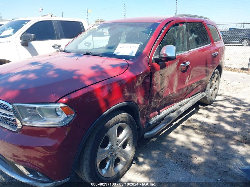 2014 Dodge Durango Sxt VIN: 1C4RDHAG9EC975222 Lot: 40297100