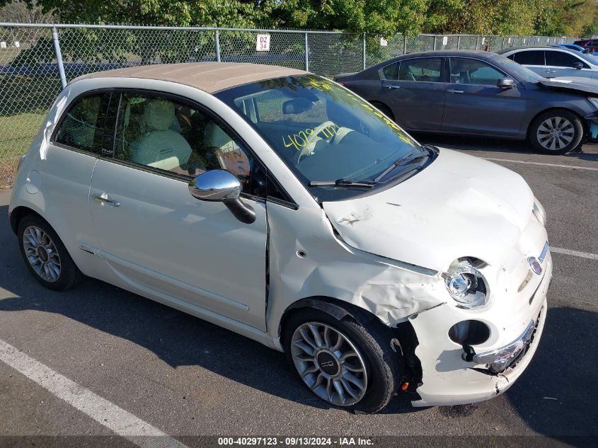 2012 Fiat 500 Lounge VIN: 3C3CFFER3CT127617 Lot: 40297123