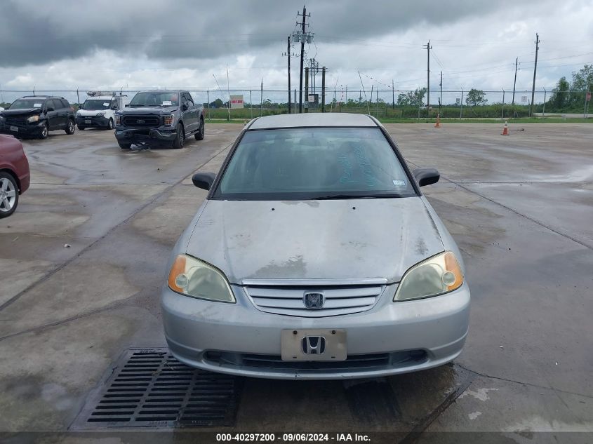 2003 Honda Civic Lx VIN: 2HGES16503H622009 Lot: 40297200