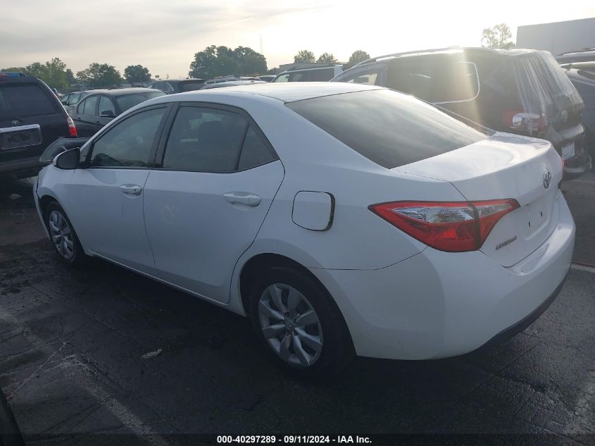 2015 Toyota Corolla Le VIN: 2T1BURHE3FC266712 Lot: 40297289