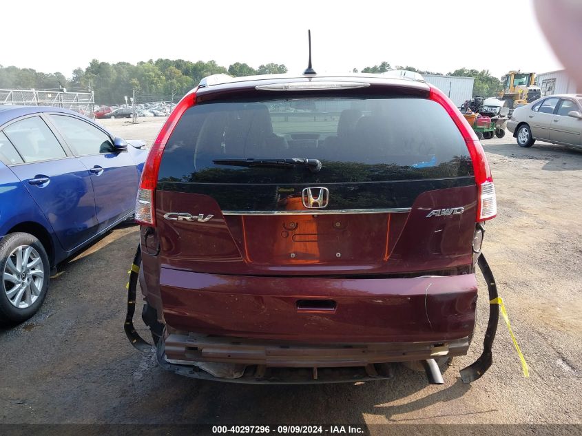 2014 Honda Cr-V Ex-L VIN: 5J6RM4H70EL081117 Lot: 40297296