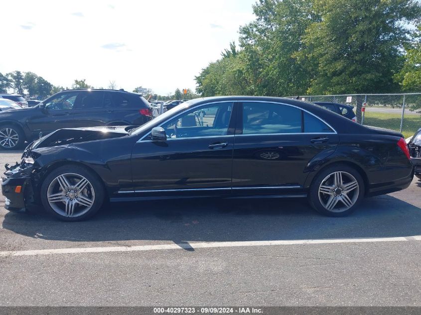 2013 Mercedes-Benz S 550 4Matic VIN: WDDNG9EBXDA504822 Lot: 40297323