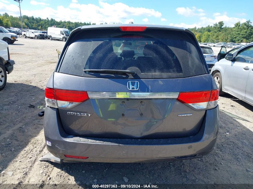 2016 Honda Odyssey Se VIN: 5FNRL5H37GB058791 Lot: 40297363