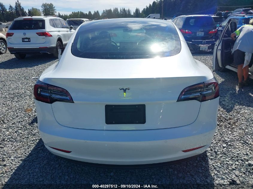 2021 Tesla Model 3 Standard Range Plus Rear-Wheel Drive VIN: 5YJ3E1EA5MF977437 Lot: 40297512