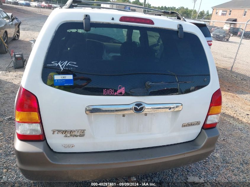 2002 Mazda Tribute Es V6/Lx V6 VIN: 4F2YU09192KM38168 Lot: 40297681