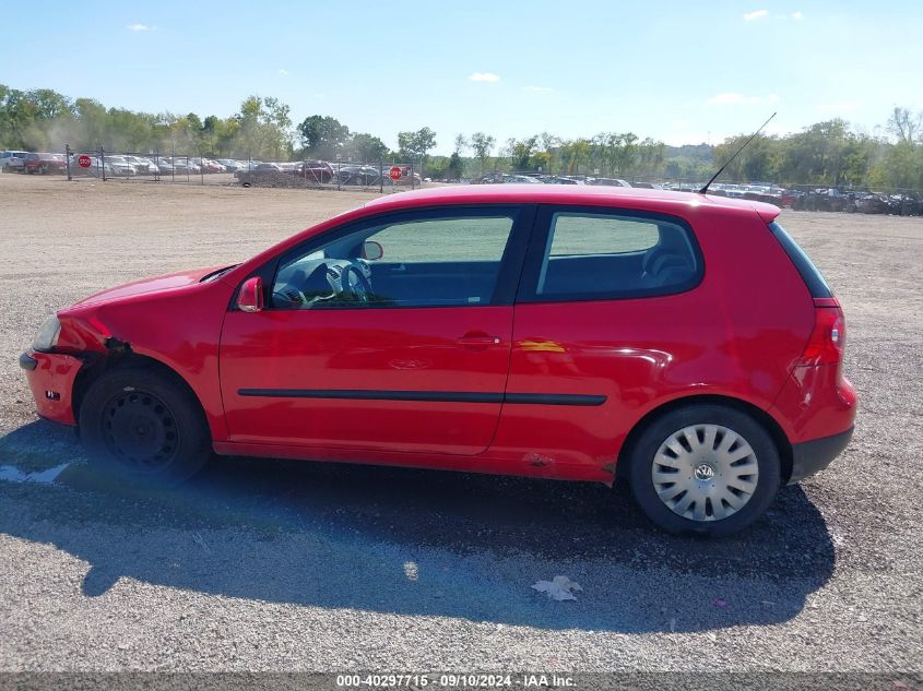 2007 Volkswagen Rabbit 2-Door VIN: WVWBR71K77W190054 Lot: 40297715