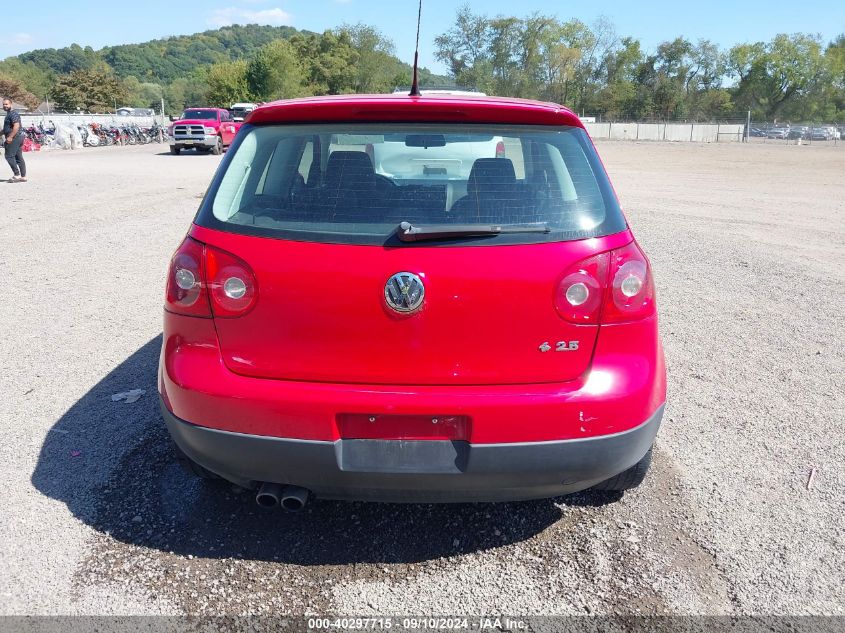 2007 Volkswagen Rabbit 2-Door VIN: WVWBR71K77W190054 Lot: 40297715