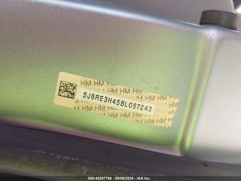 2011 Honda Cr-V Se VIN: 5J6RE3H45BL057243 Lot: 40297766