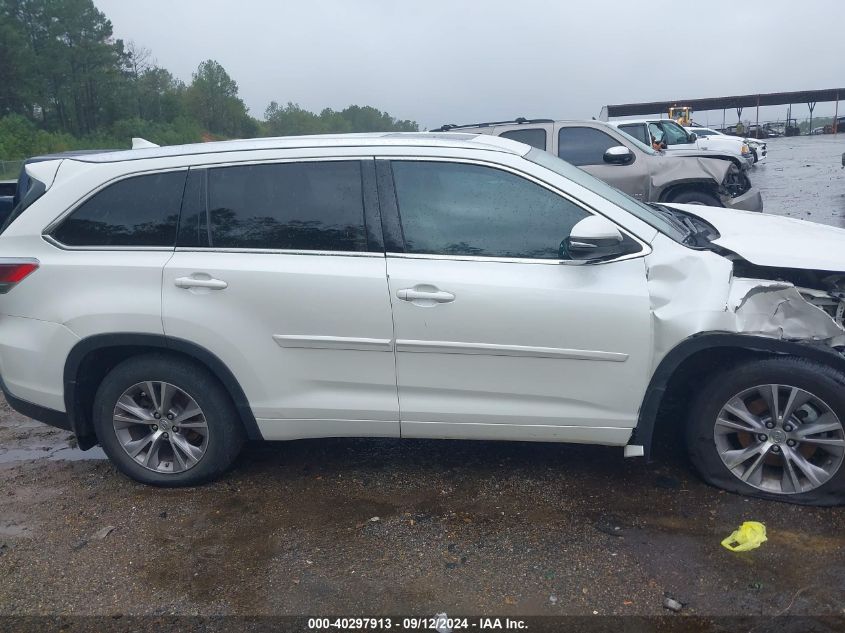 2015 Toyota Highlander Xle VIN: 5TDKKRFH8FS051420 Lot: 40297913