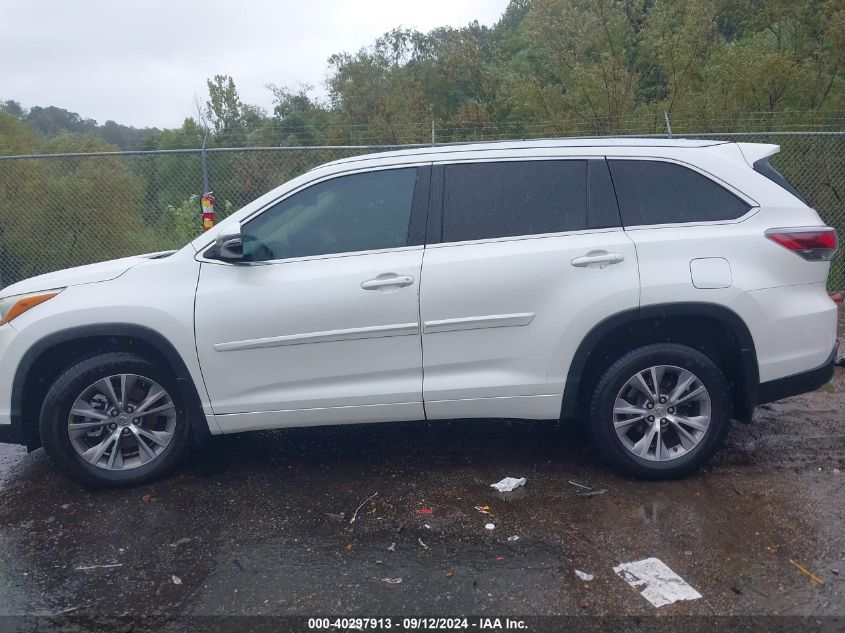 2015 Toyota Highlander Xle VIN: 5TDKKRFH8FS051420 Lot: 40297913