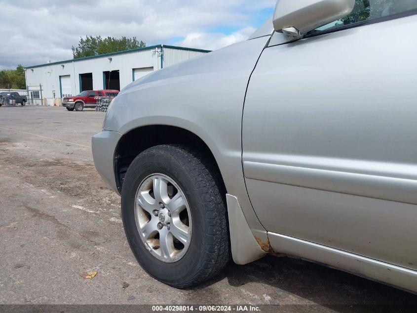 2001 Toyota Highlander VIN: JTEHD21A210006776 Lot: 40298014