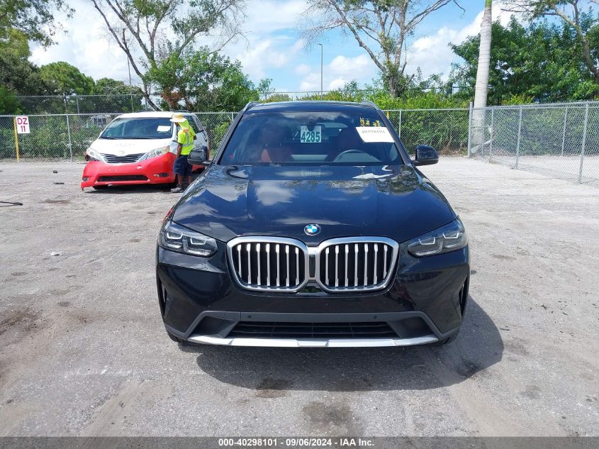 2022 BMW X3 SDRIVE30I - 5UX43DP03N9M55836