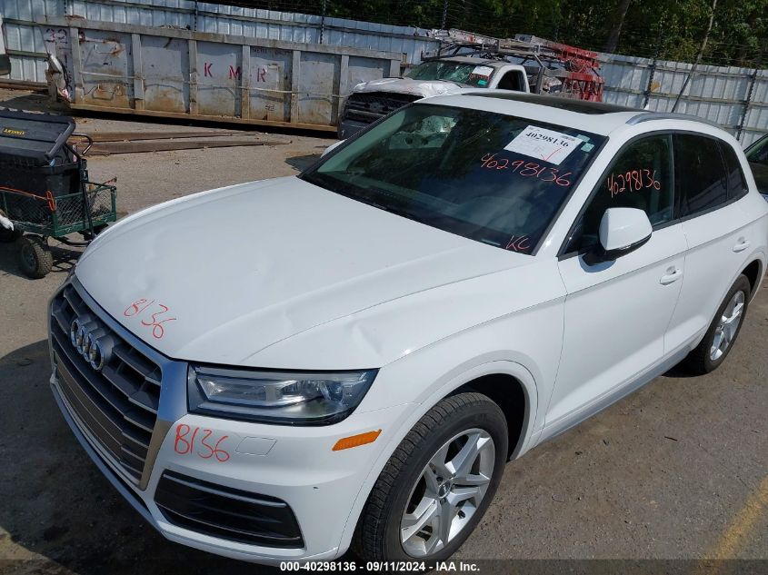 2018 Audi Q5 2.0T Premium/2.0T Tech Premium VIN: WA1ANAFY6J2122872 Lot: 40298136