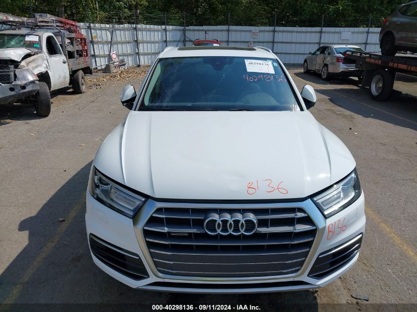 2018 Audi Q5 2.0T Premium/2.0T Tech Premium VIN: WA1ANAFY6J2122872 Lot: 40298136