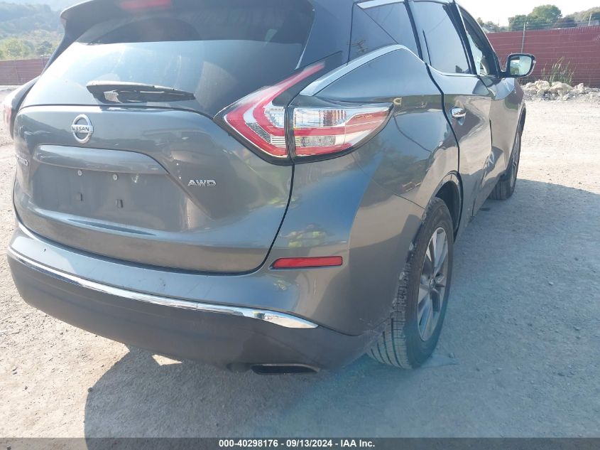 2015 Nissan Murano S VIN: 5N1AZ2MH6FN290855 Lot: 40298176