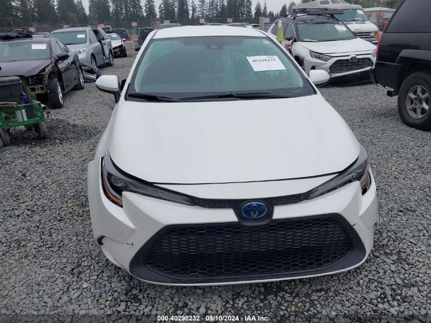 2021 Toyota Corolla Hybrid Le VIN: JTDEAMDE2MJ033727 Lot: 40298232