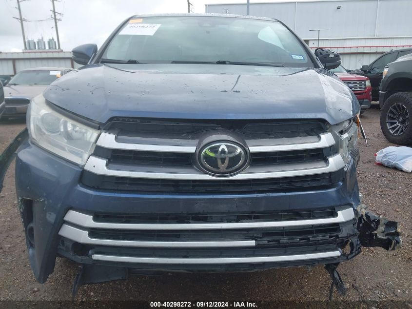 2019 Toyota Highlander Le VIN: 5TDZARFH2KS052266 Lot: 40298272