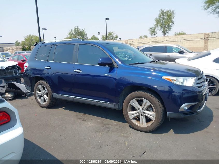 2013 Toyota Highlander Limited V6 VIN: 5TDYK3EH5DS105911 Lot: 40298367