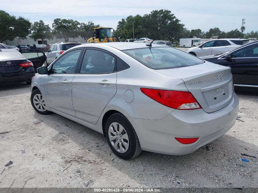 VIN KMHCT4AE4GU038464 2016 Hyundai Accent, SE no.3