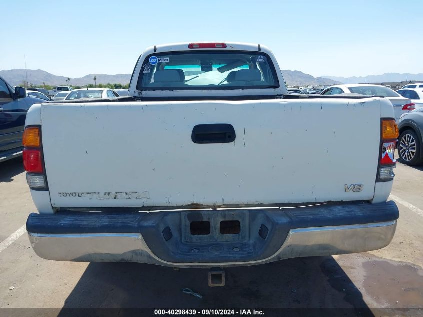 2000 Toyota Tundra Sr5 V8 VIN: 5TBRT341XYS101938 Lot: 40298439