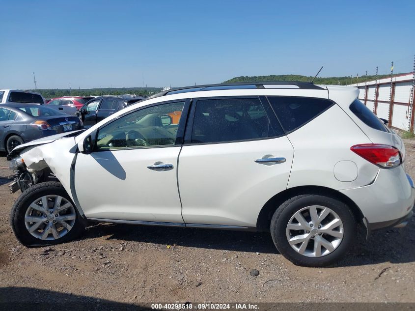 2013 Nissan Murano Sl VIN: JN8AZ1MWXDW312364 Lot: 40298518