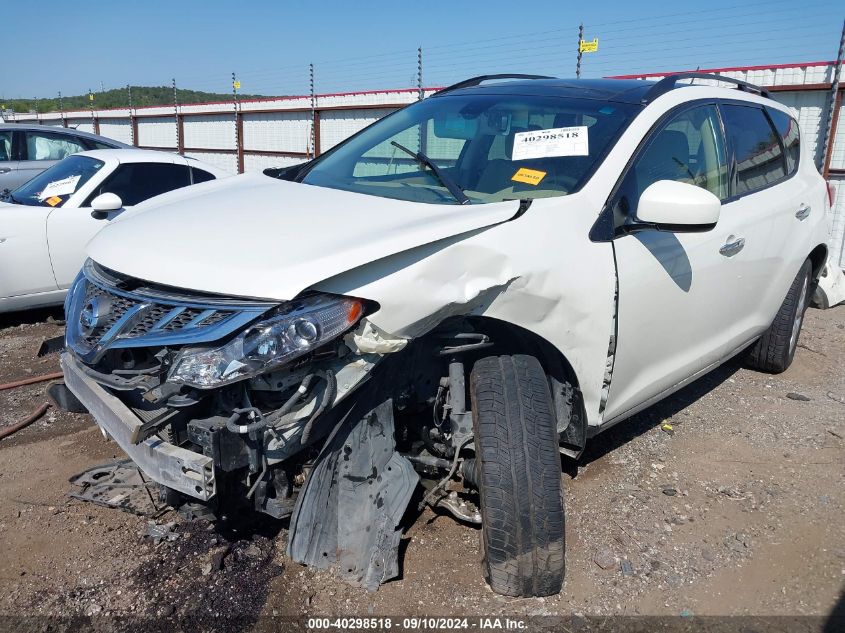 2013 Nissan Murano Sl VIN: JN8AZ1MWXDW312364 Lot: 40298518