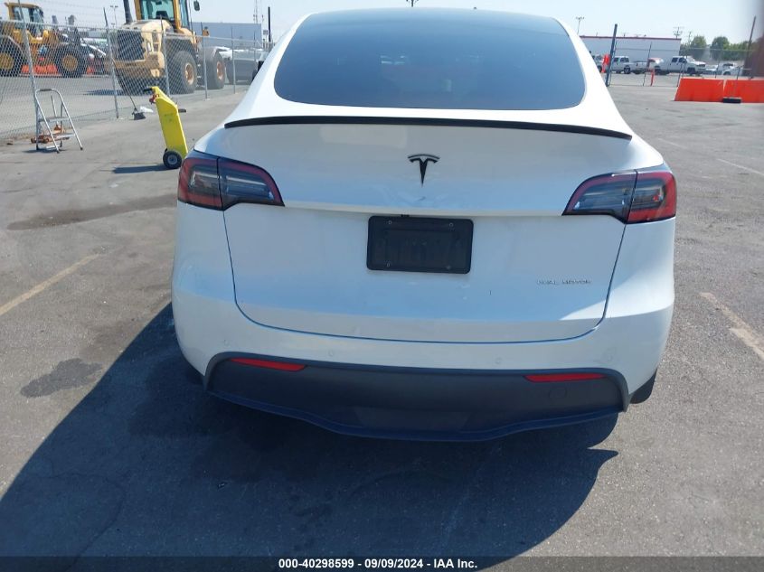 2021 Tesla Model Y Long Range Dual Motor All-Wheel Drive VIN: 5YJYGDEE6MF160773 Lot: 40298599