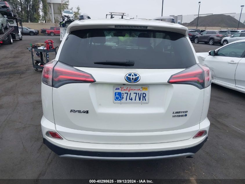 2017 Toyota Rav4 Hybrid Limited VIN: JTMDJREV3HD079482 Lot: 40298625