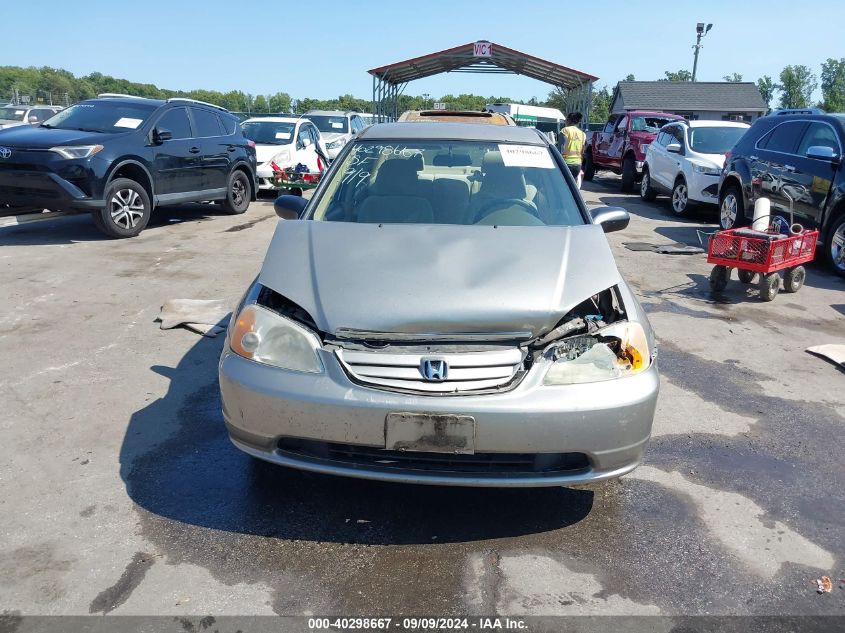 2003 Honda Civic Lx VIN: 2HGES16583H598347 Lot: 40298667