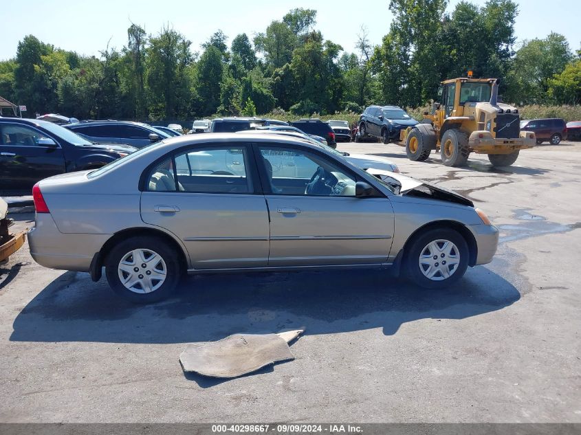 2003 Honda Civic Lx VIN: 2HGES16583H598347 Lot: 40298667