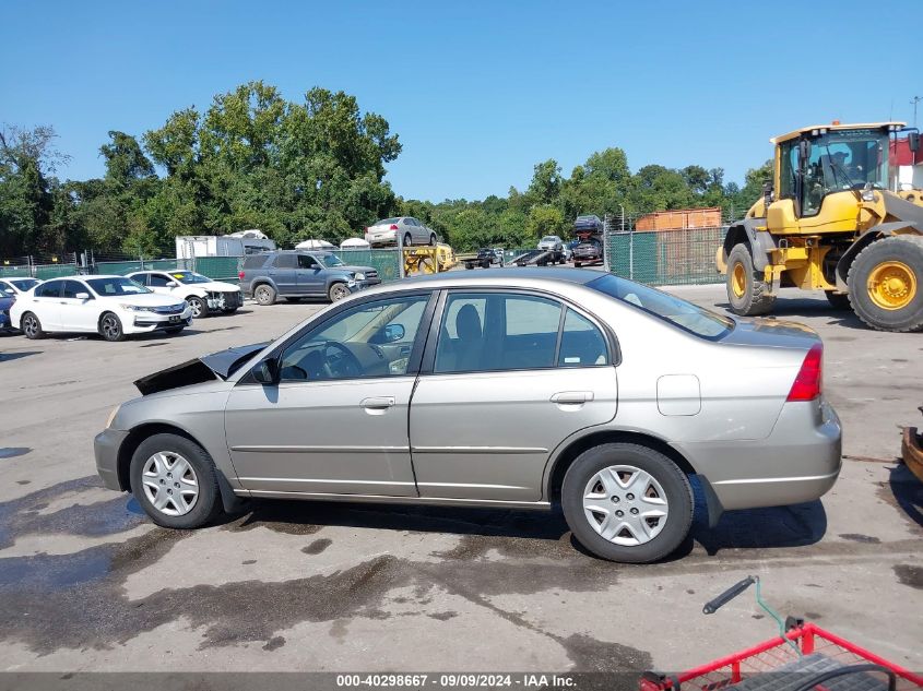 2003 Honda Civic Lx VIN: 2HGES16583H598347 Lot: 40298667