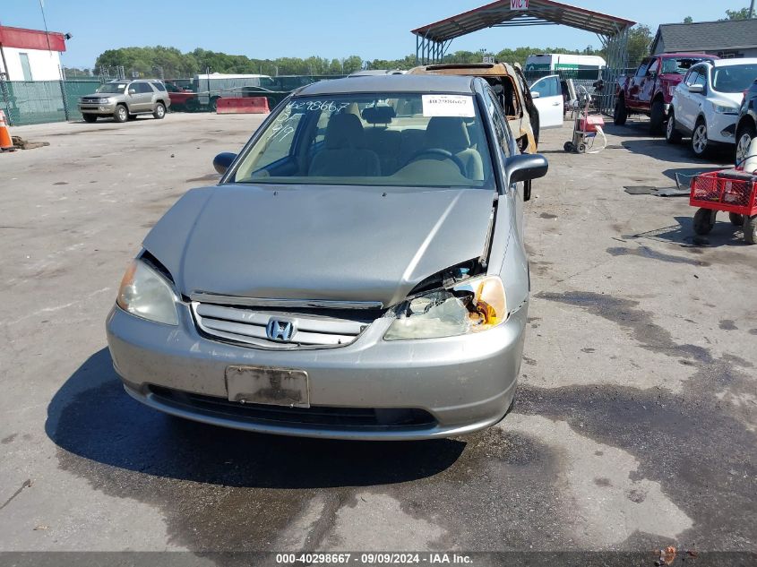 2003 Honda Civic Lx VIN: 2HGES16583H598347 Lot: 40298667