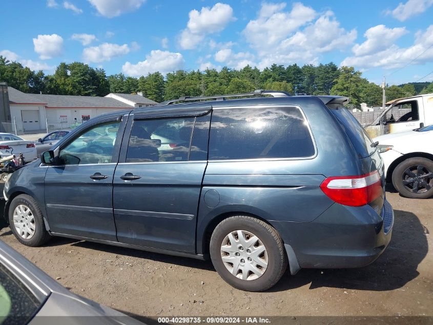 2006 Honda Odyssey Lx VIN: 5FNRL38266B011195 Lot: 40298735