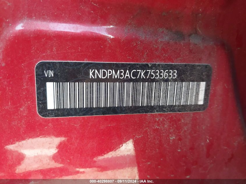 KNDPM3AC7K7533633 2019 Kia Sportage Lx