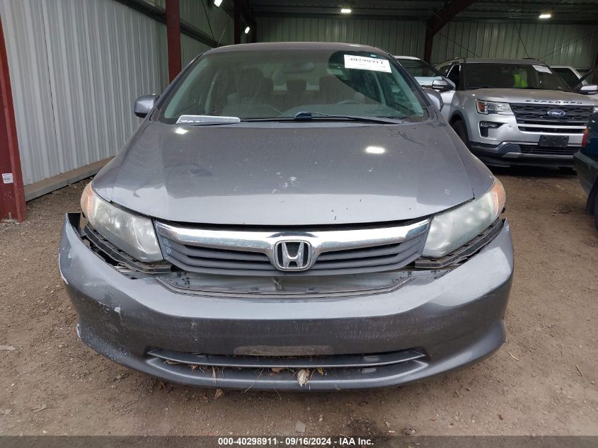 2012 Honda Civic Lx VIN: 19XFB2F54CE091076 Lot: 40298911