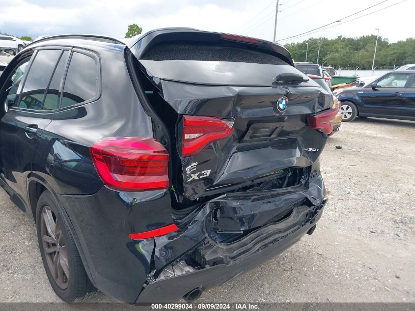 2021 BMW X3 xDrive30I VIN: 5UXTY5C03M9F44994 Lot: 40299034