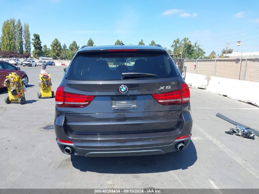 2015 BMW X5 xDrive35I VIN: 5UXKR0C56F0P10078 Lot: 40299434