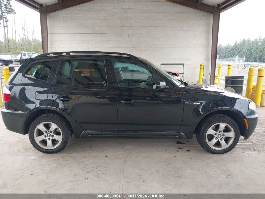 2007 BMW X3 3.0Si VIN: WBXPC93457WF01133 Lot: 40299541