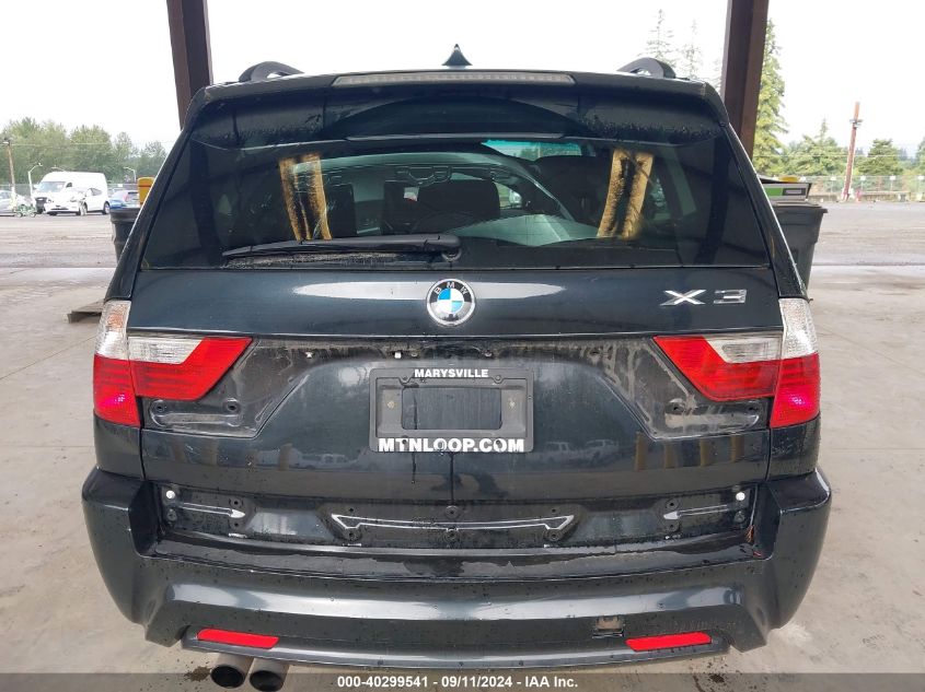 2007 BMW X3 3.0Si VIN: WBXPC93457WF01133 Lot: 40299541