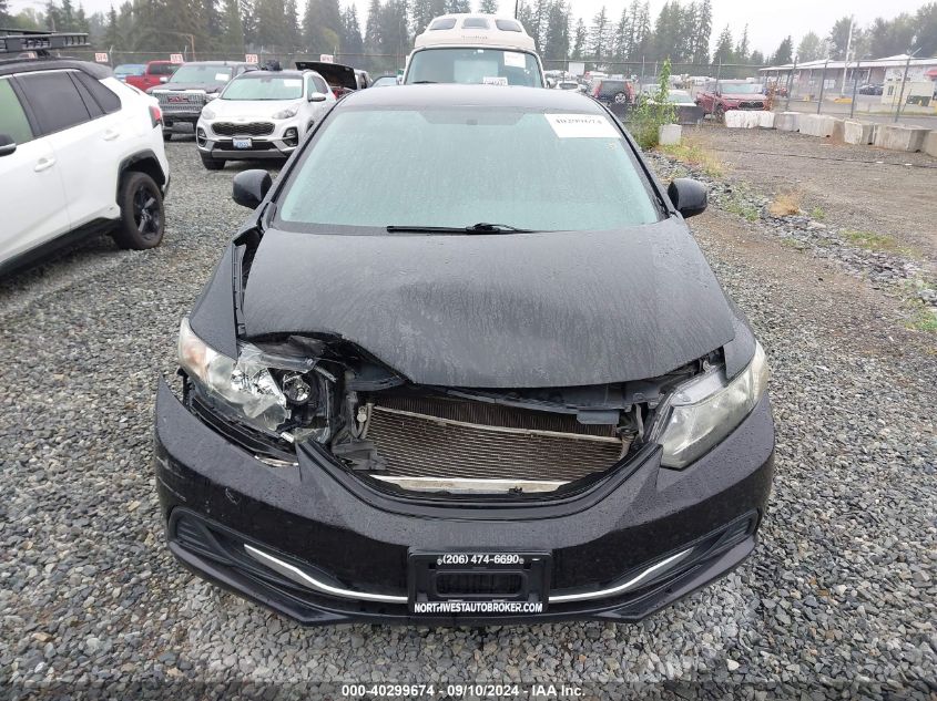 2013 Honda Civic Lx VIN: 2HGFB2F59DH518209 Lot: 40299674