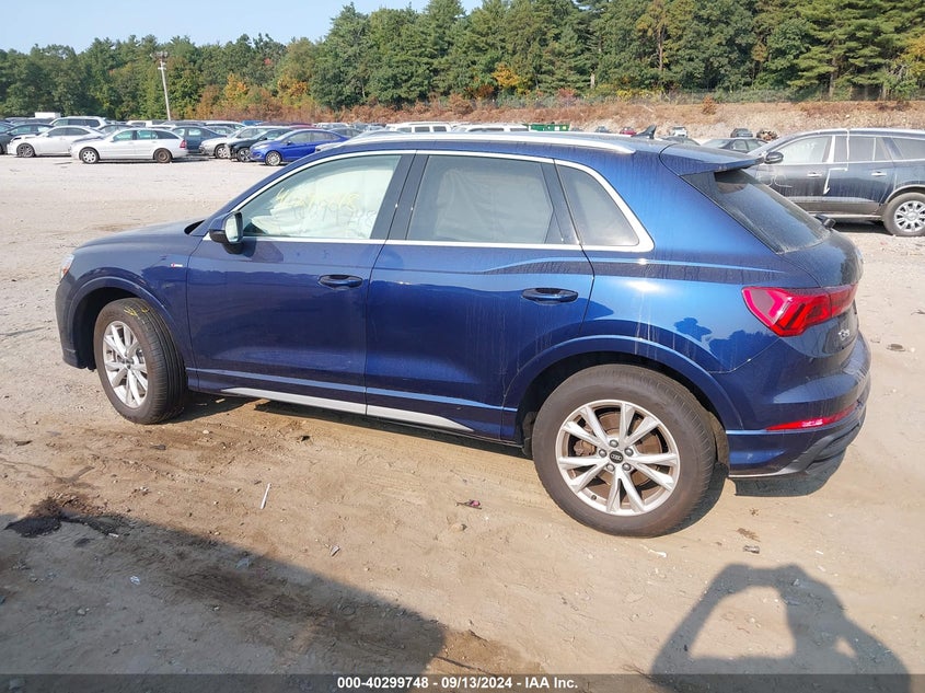 VIN WA1EECF32N1142565 2022 AUDI Q3 PREMIUM PLUS 45 TFSI S LINE QUATTRO TIPTRONIC