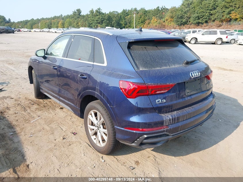 VIN WA1EECF32N1142565 2022 AUDI Q3 PREMIUM PLUS 45 TFSI S LINE QUATTRO TIPTRONIC