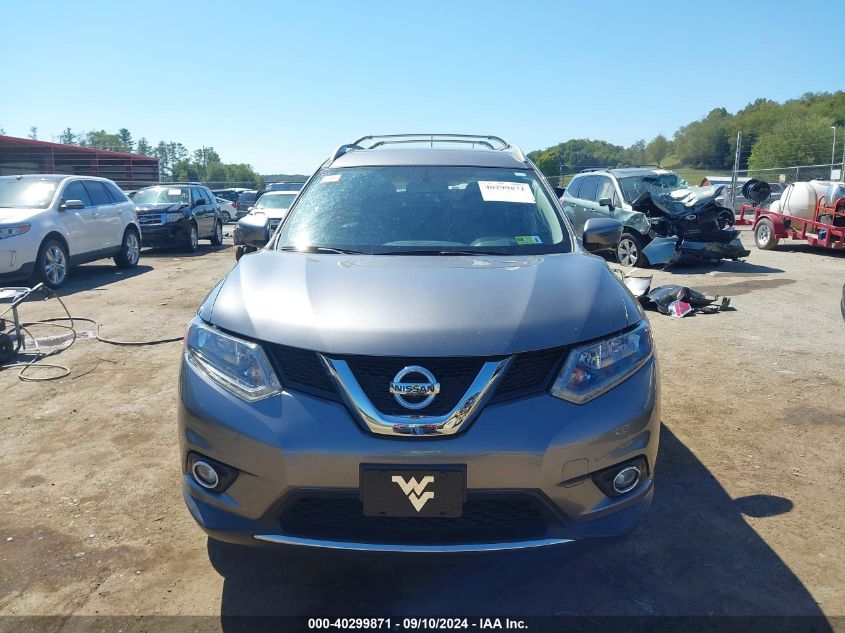 2016 Nissan Rogue Sl VIN: KNMAT2MV6GP717095 Lot: 40299871