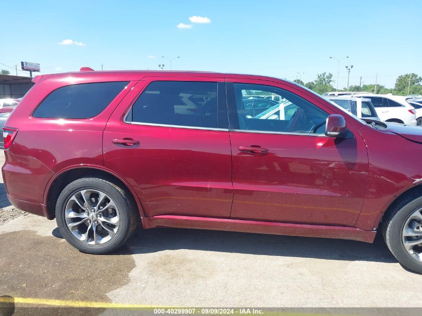 2020 Dodge Durango Gt Plus Rwd VIN: 1C4RDHDG6LC116212 Lot: 40299907