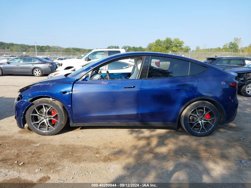 2021 Tesla Model Y VIN: 5YJYGDEF9MF257166 Lot: 40299944