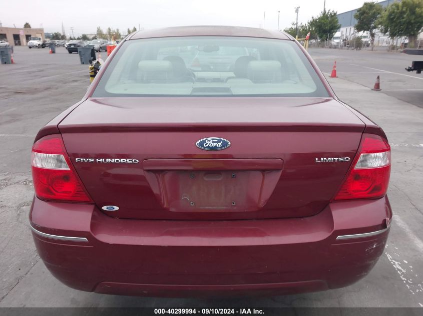 2005 Ford Five Hundred Limited VIN: 1FAFP25135G110225 Lot: 40299994