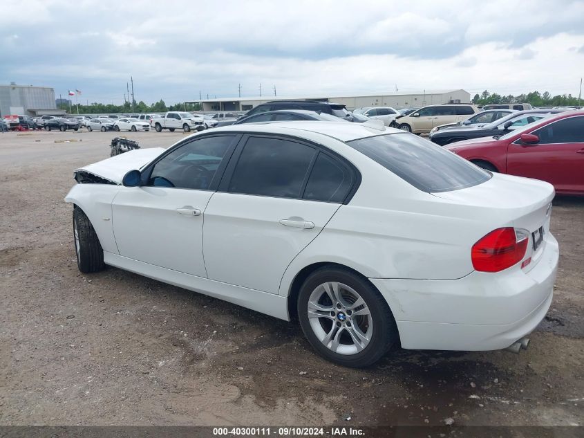 2008 BMW 328I VIN: WBAVA37568NL55899 Lot: 40300111