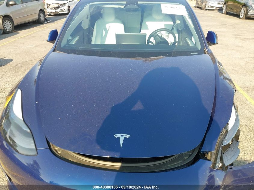 2023 Tesla Model 3 VIN: 5YJ3E1EA7PF672994 Lot: 40300135