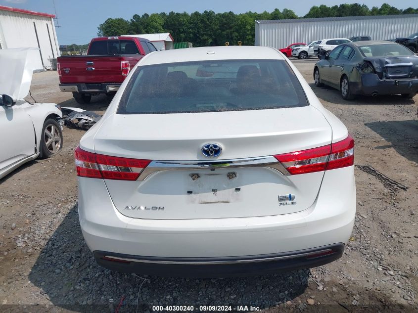 2015 Toyota Avalon Hybrid Xle Touring VIN: 4T1BD1EB6FU036043 Lot: 40300240