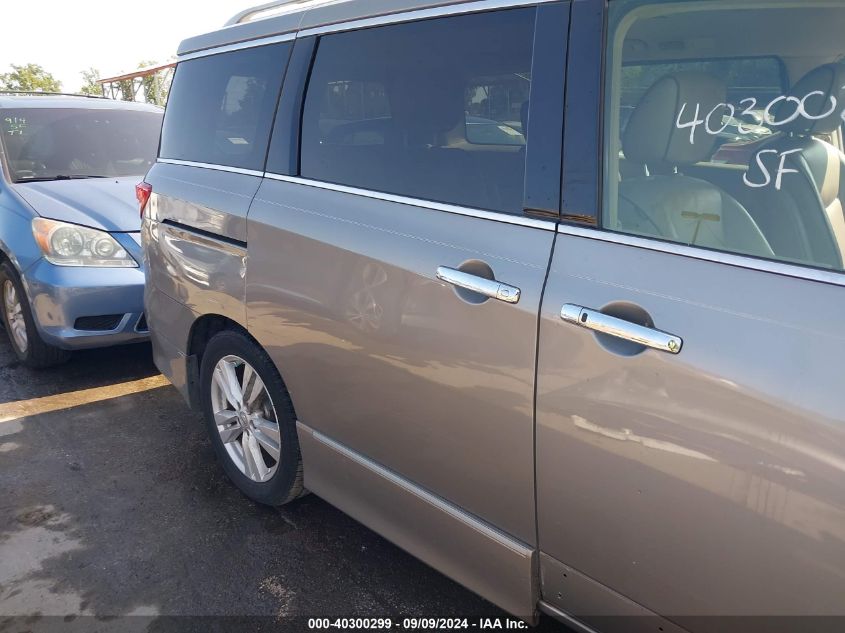 2012 Nissan Quest Sl VIN: JN8AE2KP5C9050571 Lot: 40300299